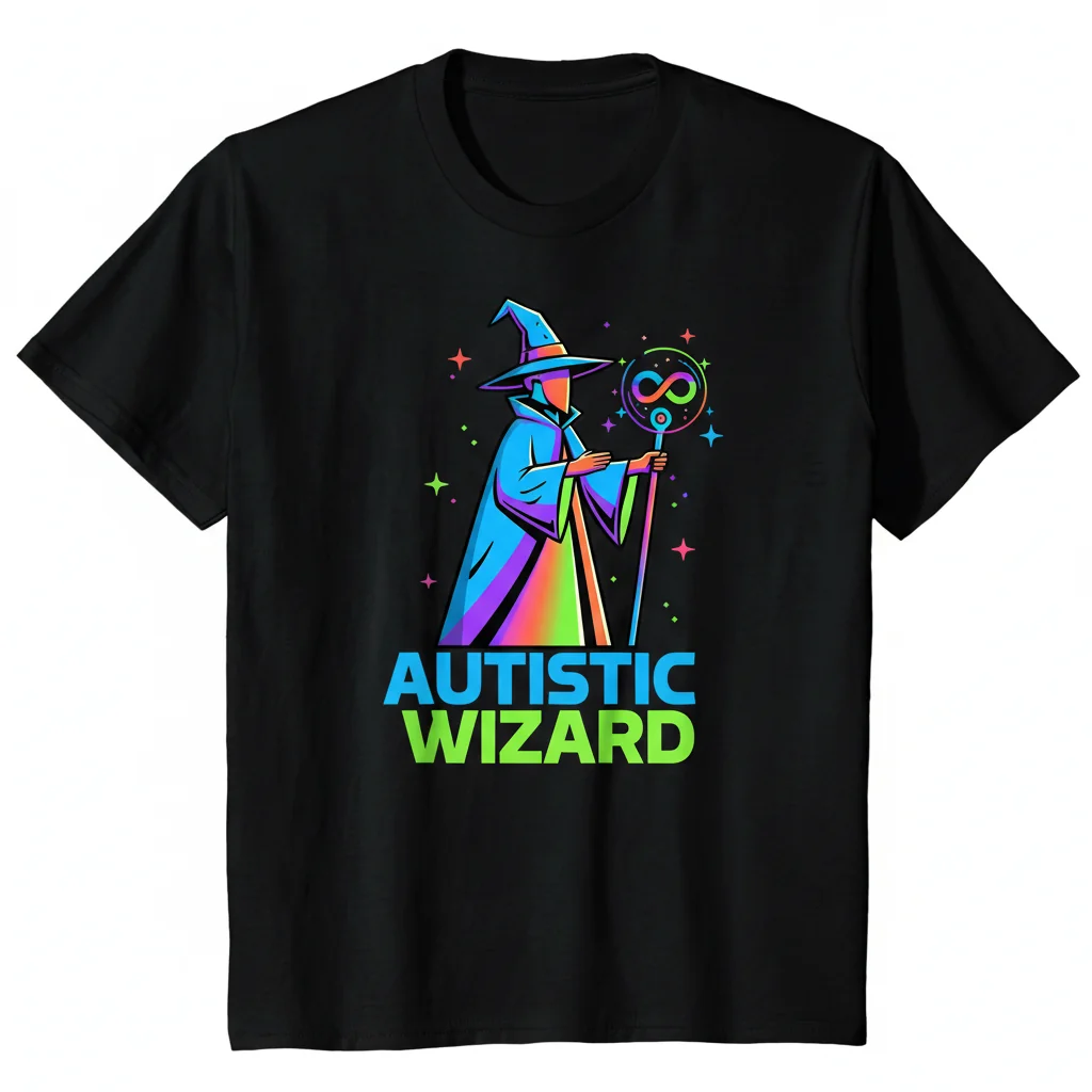 Autistic Wizard Essential T-Shirt - Premium Cotton Graphic Tee for Men & Women