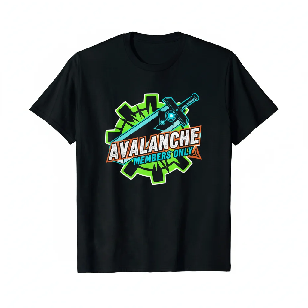 Avalanche Members Only – Final Fantasy VII Essential T-Shirt: Durable, Vibrant & Perfect Fit