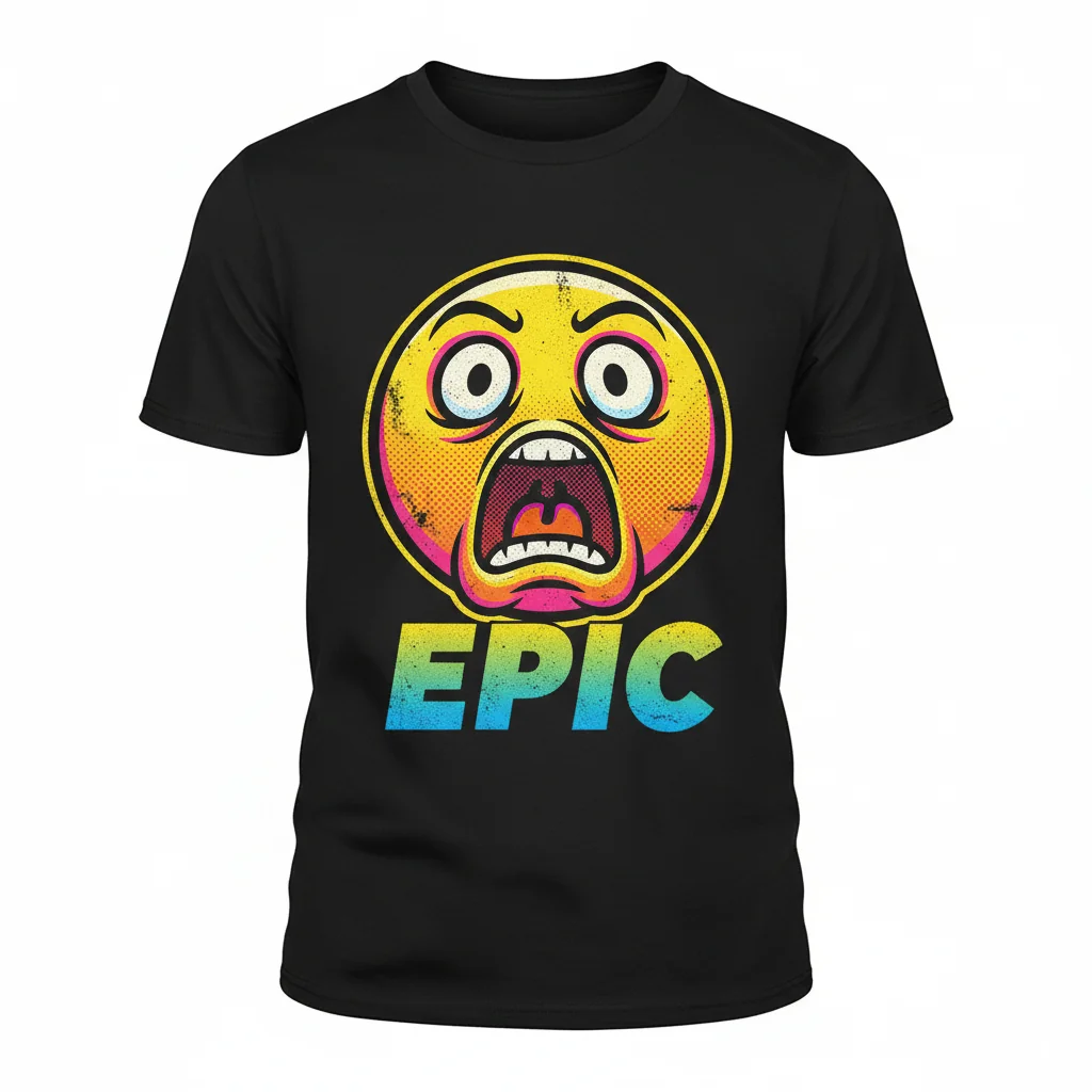 The 'Awesome Face' – Your Epic Smiley Story Essential Tee