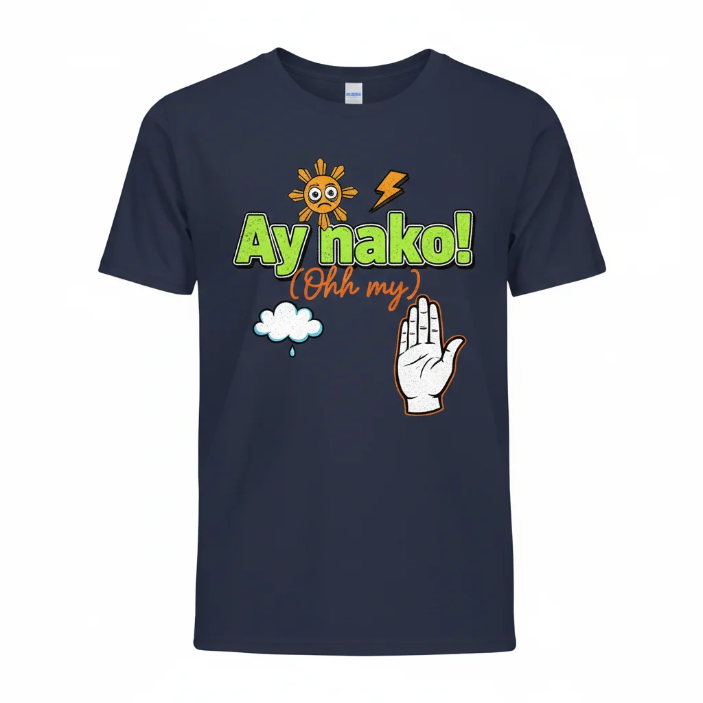 Ay Nako! Essential T-Shirt (Tagalog/Cebuano/Bisaya) - Oh My Expression Tee