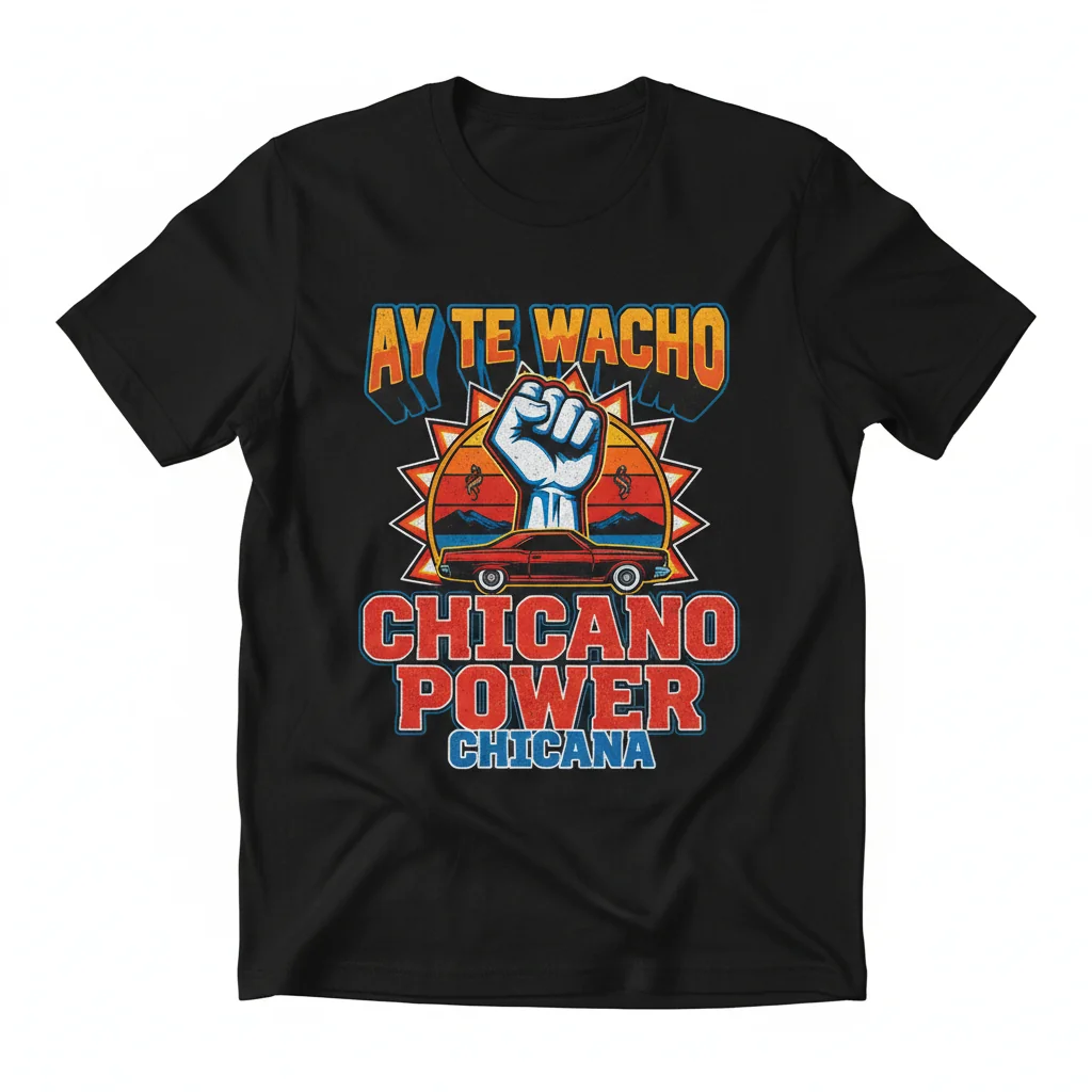 Ay Te Wacho Chicano Power Essential T-Shirt – Premium Ring-Spun Cotton Tee