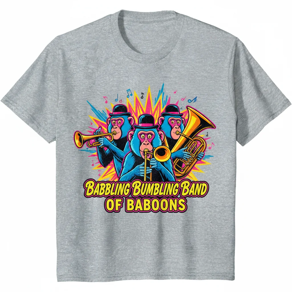 Babbling Bumbling Baboons T-Shirt - Funny Animal Tee
