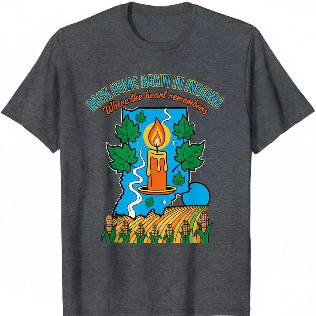 Indiana Home State Essential T-Shirt - Soft Ring-Spun Cotton Tee