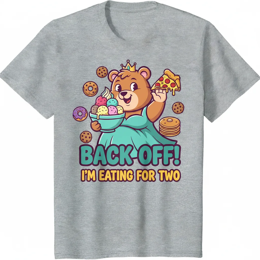 Embrace the Journey: 'Eating for Two' Pregnancy Reveal Tee