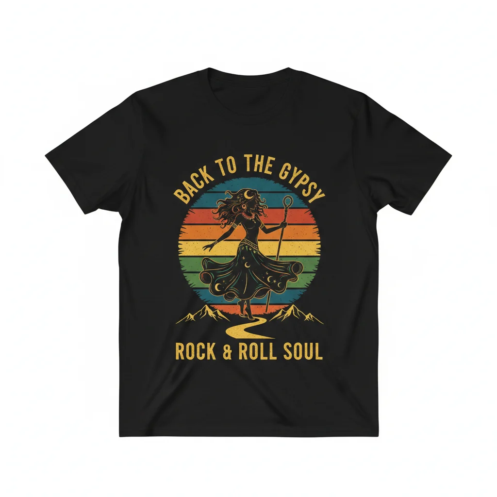 Back To The Gypsy Rock Tee | Vintage 70s Style Graphic T-Shirt