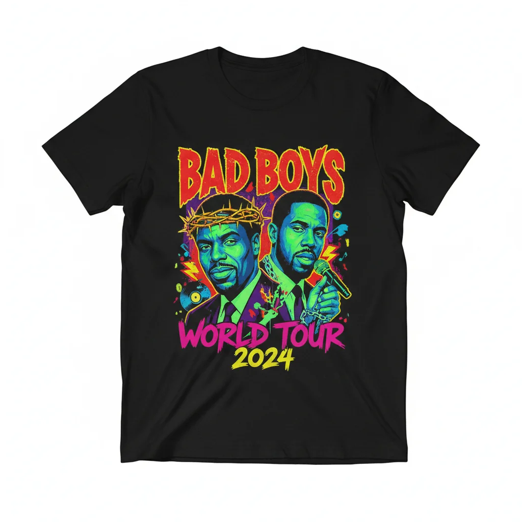 Bad Boys World Tour '97 Rap Legends T-Shirt | Vintage Hip-Hop Graphic Tee