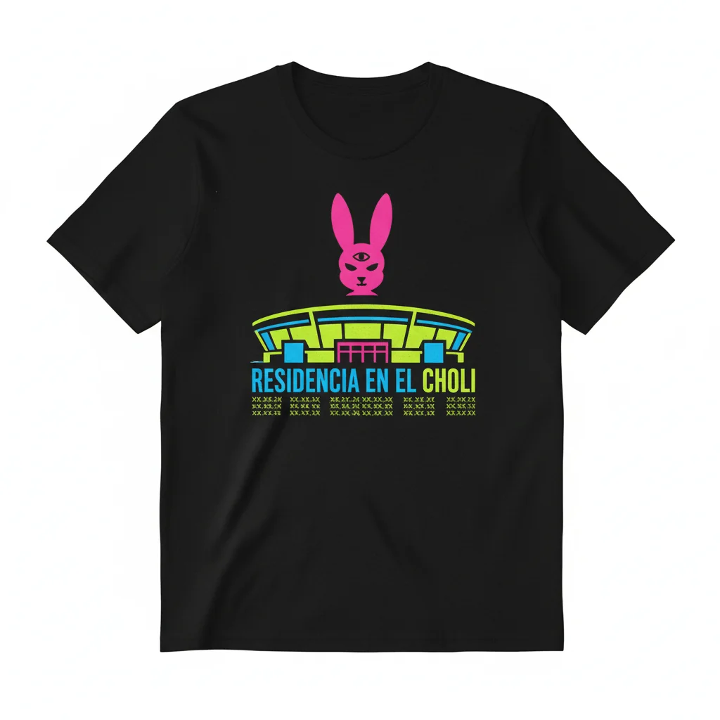 Camiseta Conmemorativa Bad Bunny Residencia Choli – Fechas Exclusivas