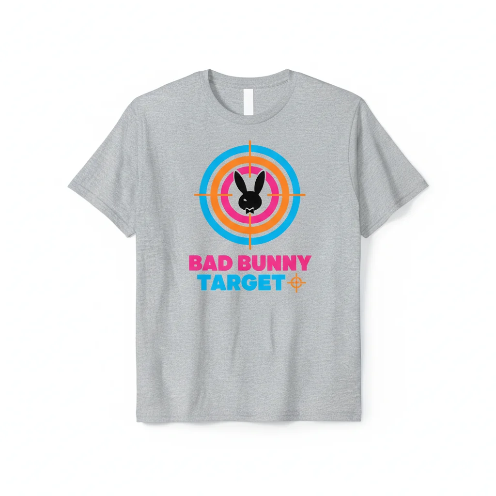 Bad Bunny Target Graphic T-Shirt | Premium 100% Cotton Fan Merch