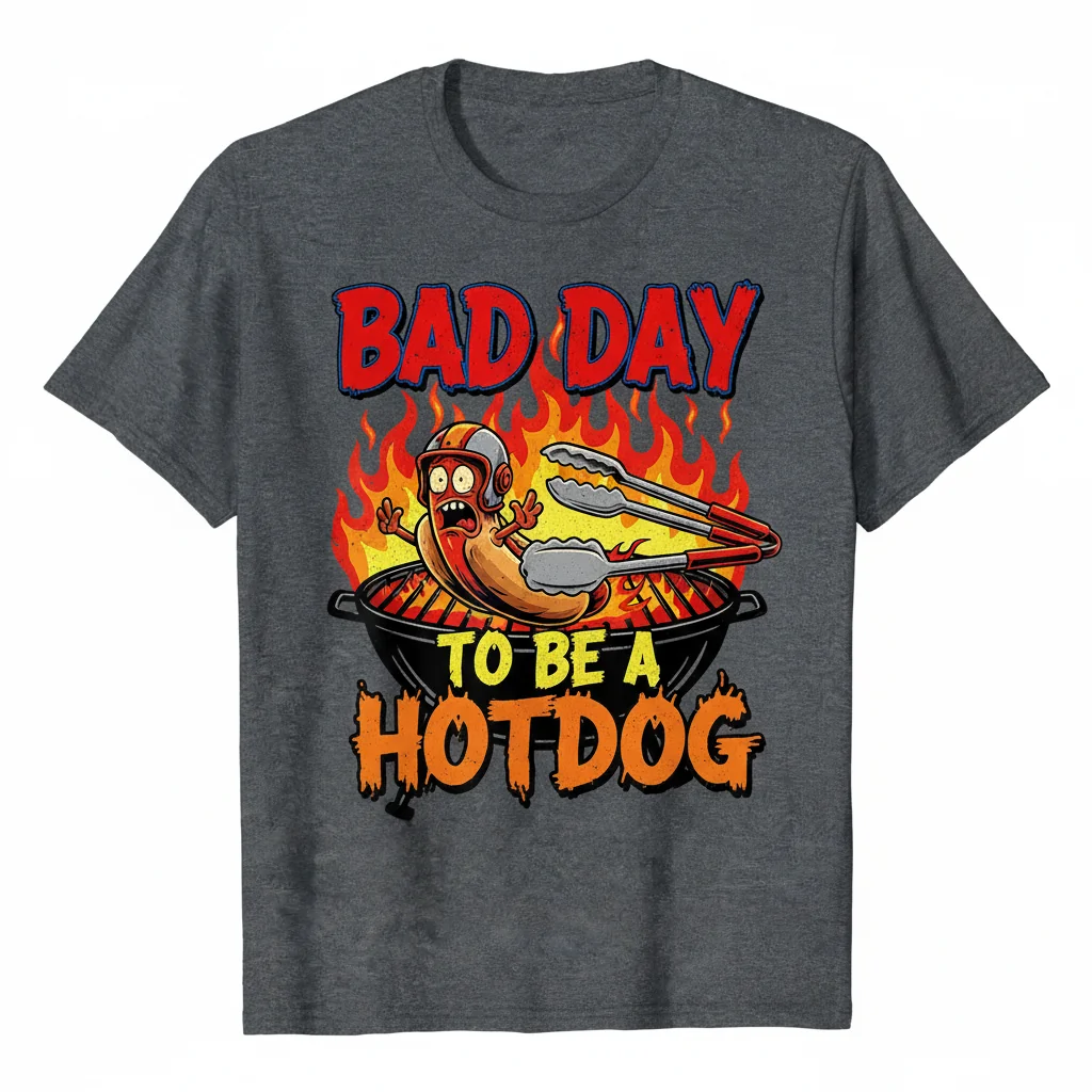 Bad Day To Be A Hotdog Shirt | Durable, Pre-Shrunk & Ultra-Soft