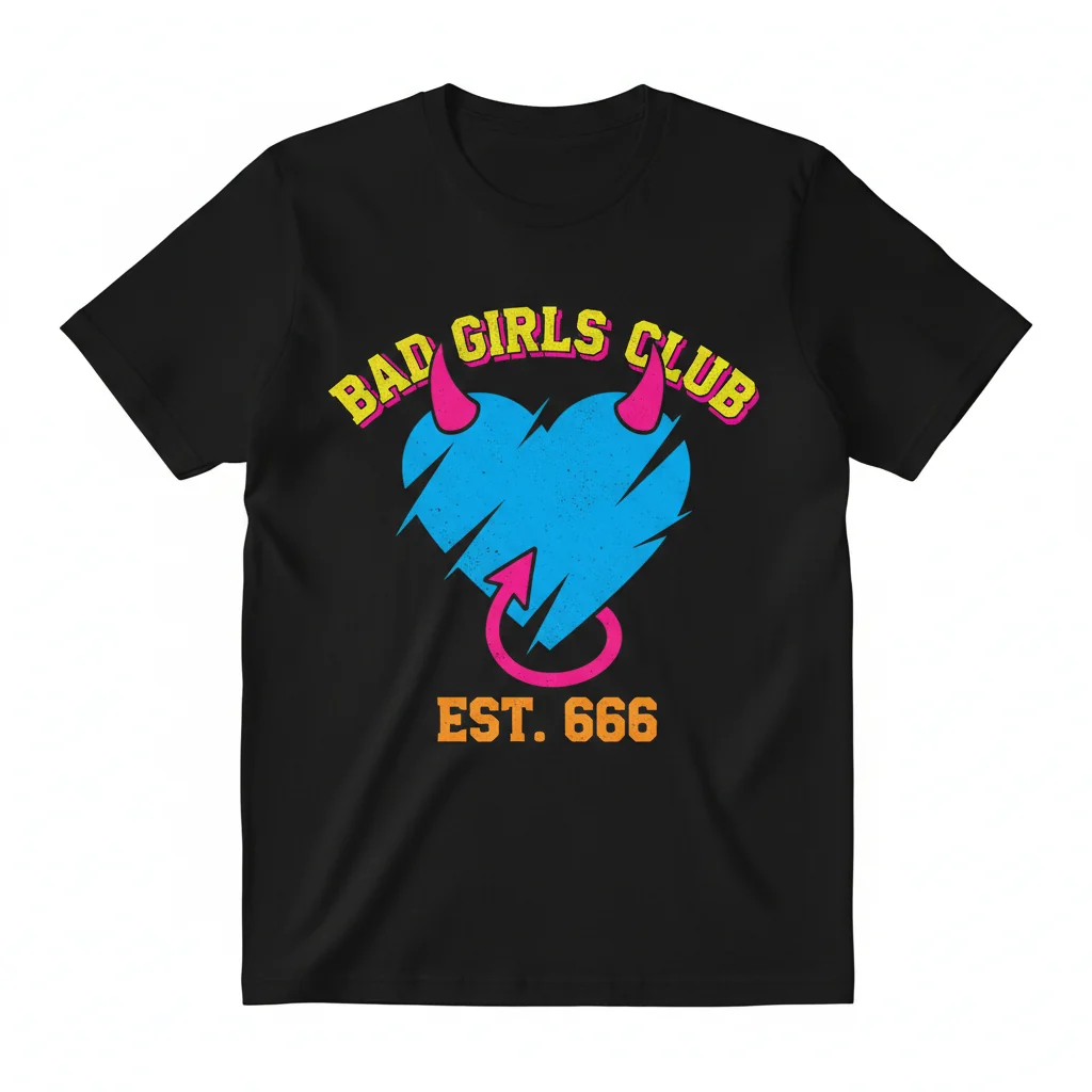 'Bad Girls Club Heart' | Premium Art Tee