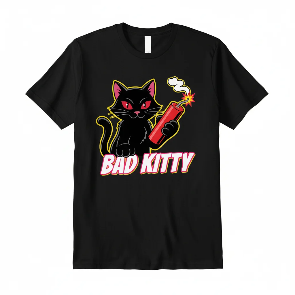 Bad Kitty Essential T-Shirt: Your New Favorite Durable & Stylish Tee