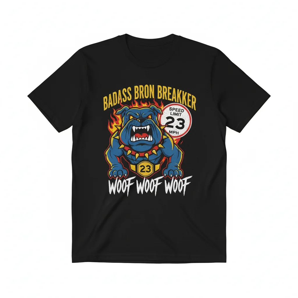 Bron Breakker "Speed Limit 23 MPH" Durable Fan Tee - Official WWE Apparel