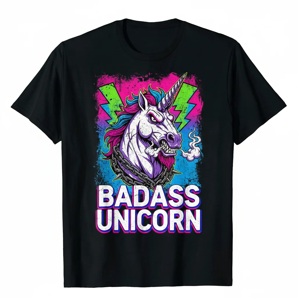 The Badass Unicorn Essential T-Shirt: Unstoppable Style That Lasts