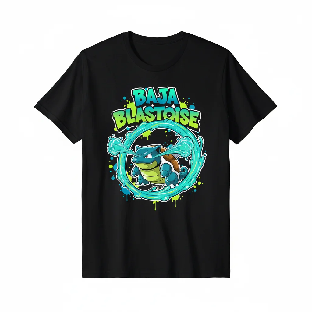Baja Blast Blastoise Tee - Vibrant, Durable & Ultra-Comfortable