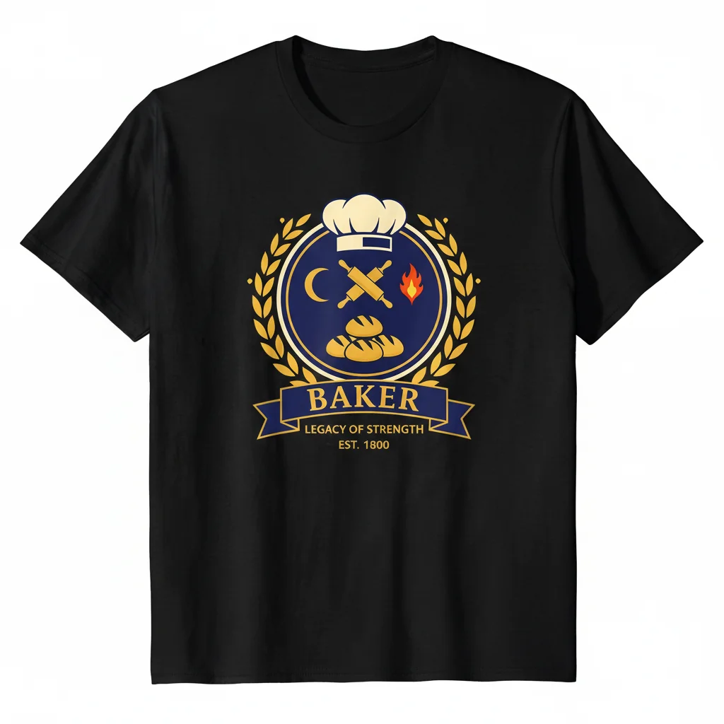 Baker Family Crest Essential T-Shirt – Noble Legacy & Strength Tee