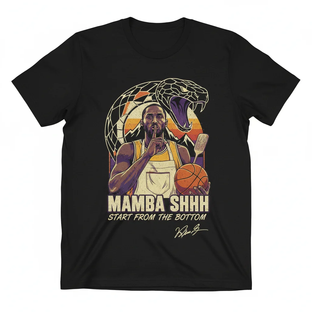 Baker Kobe Bryant Mamba: The 'Start From The Bottom' Signature Art Tee