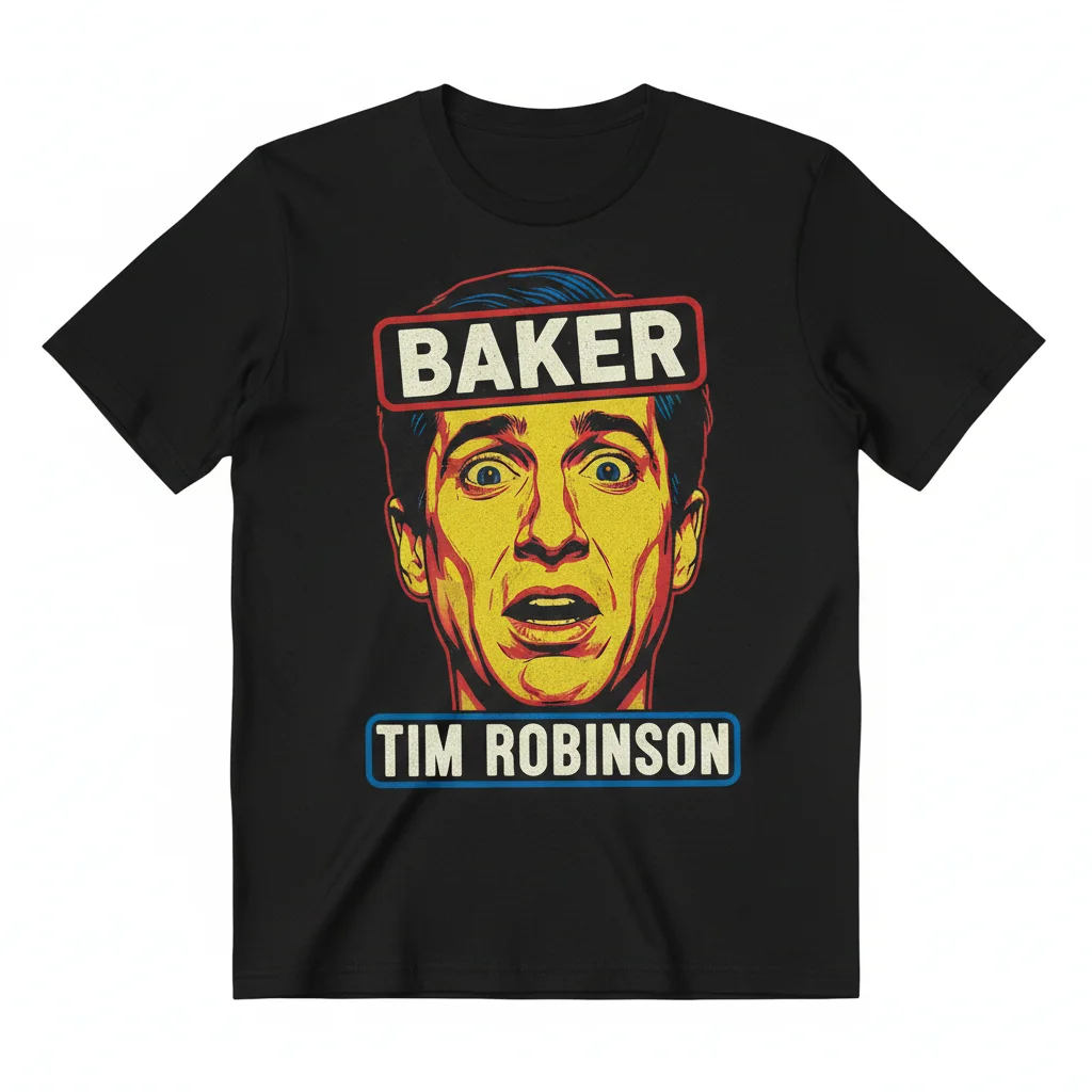 Baker x Tim Robinson Big Face Shirt | Funny Graphic Tee for Men & Women | I Think You Should Leave Fan Merch