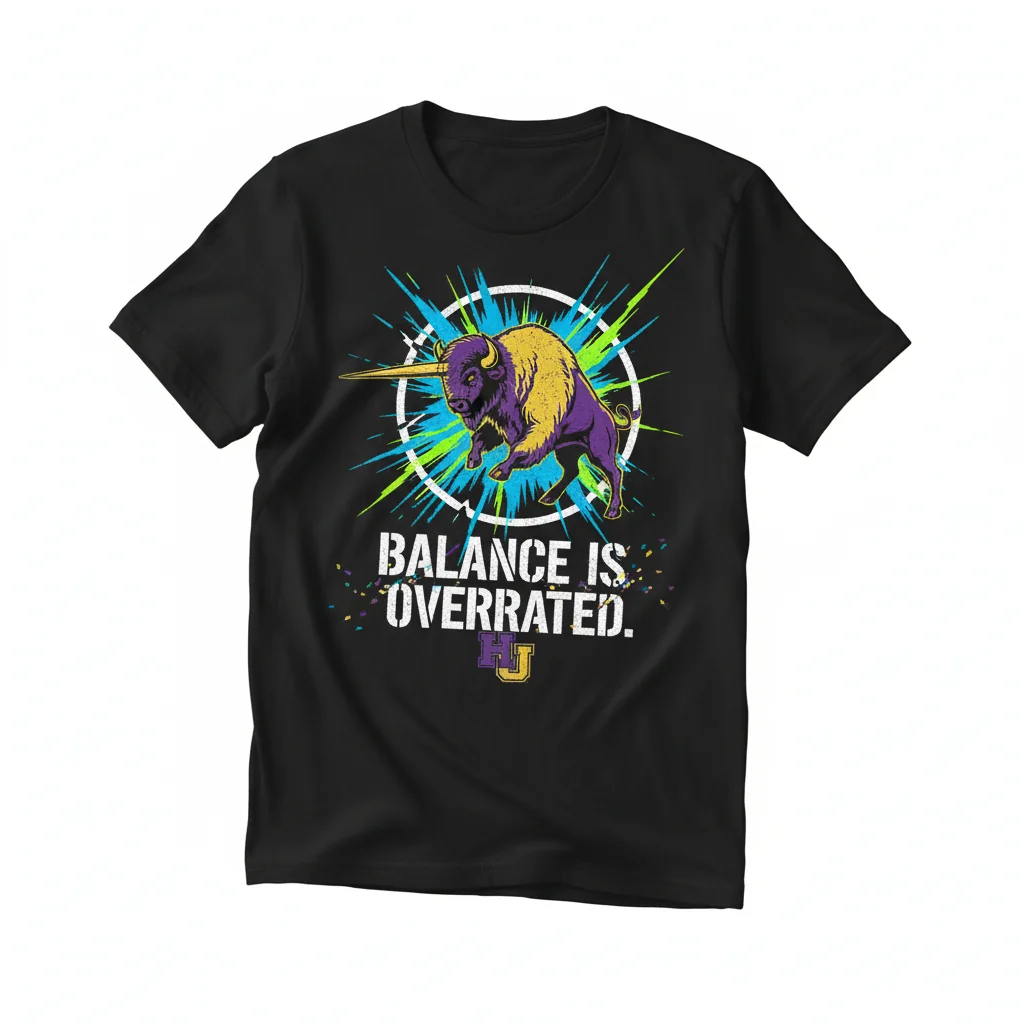Balance Is Overrated Howard University Logo T-Shirt - Premium Cotton Tee