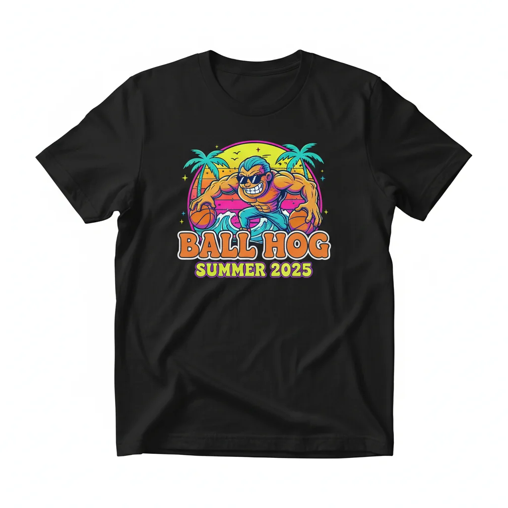 Ball Hog Summer 2025 Shirt | Funny Basketball Graphic Tee