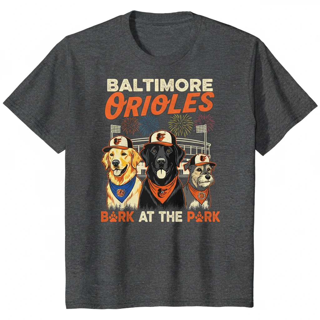 Baltimore Orioles Bark at Oriole Park Premium Fan Shirt