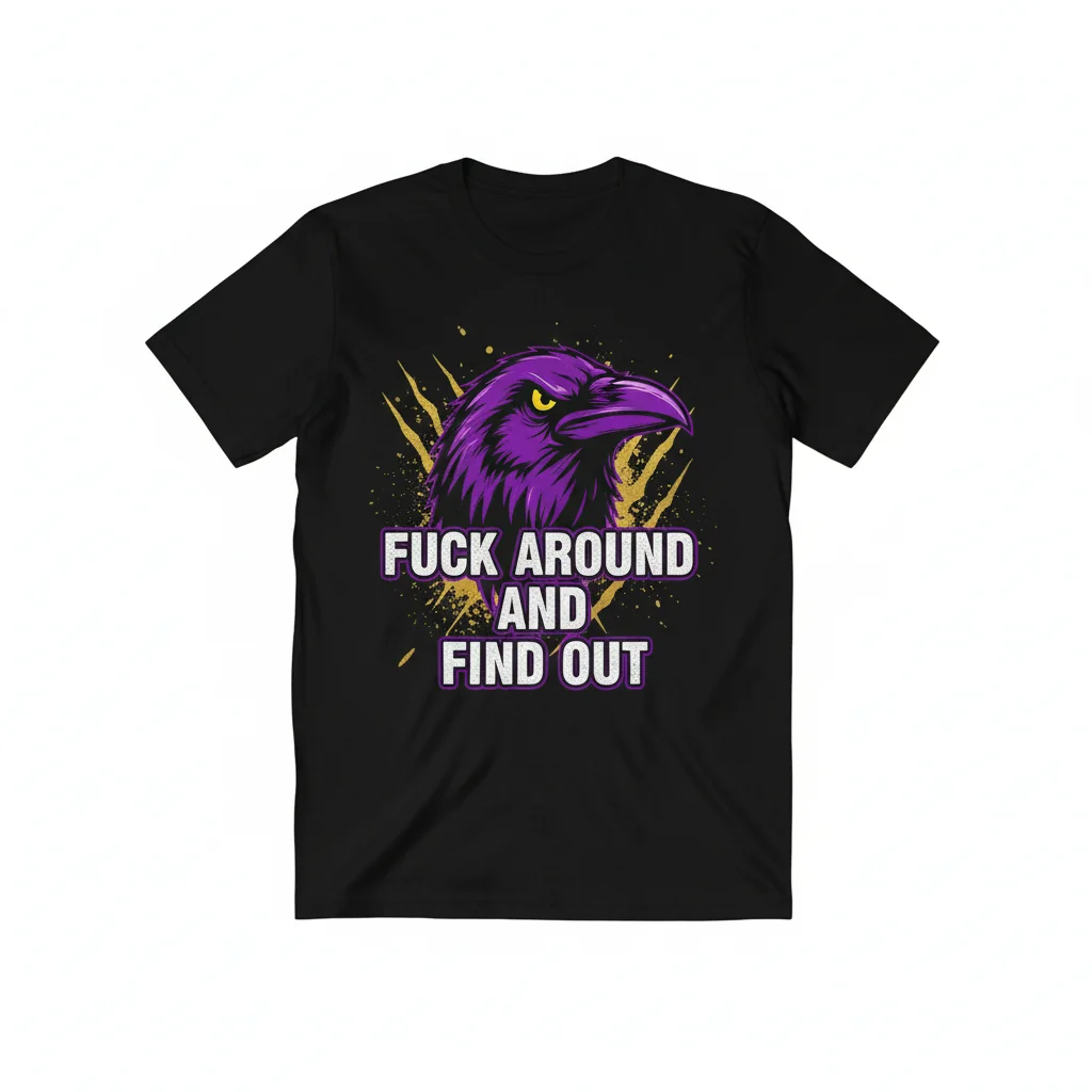 Baltimore Ravens 'Fuck Around And Find Out' Premium NFL Fan T-Shirt