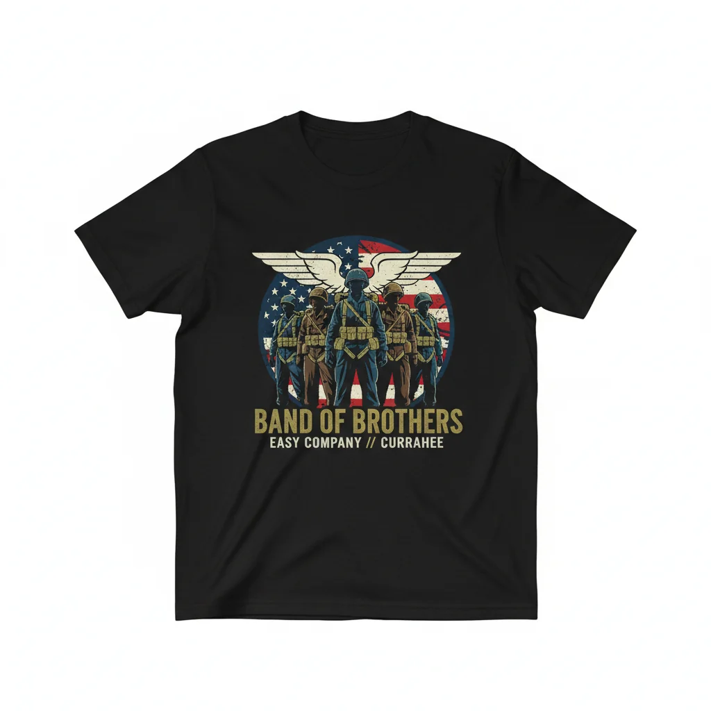 Band of Brothers T-Shirt | WWII Military History Tee for History Buffs