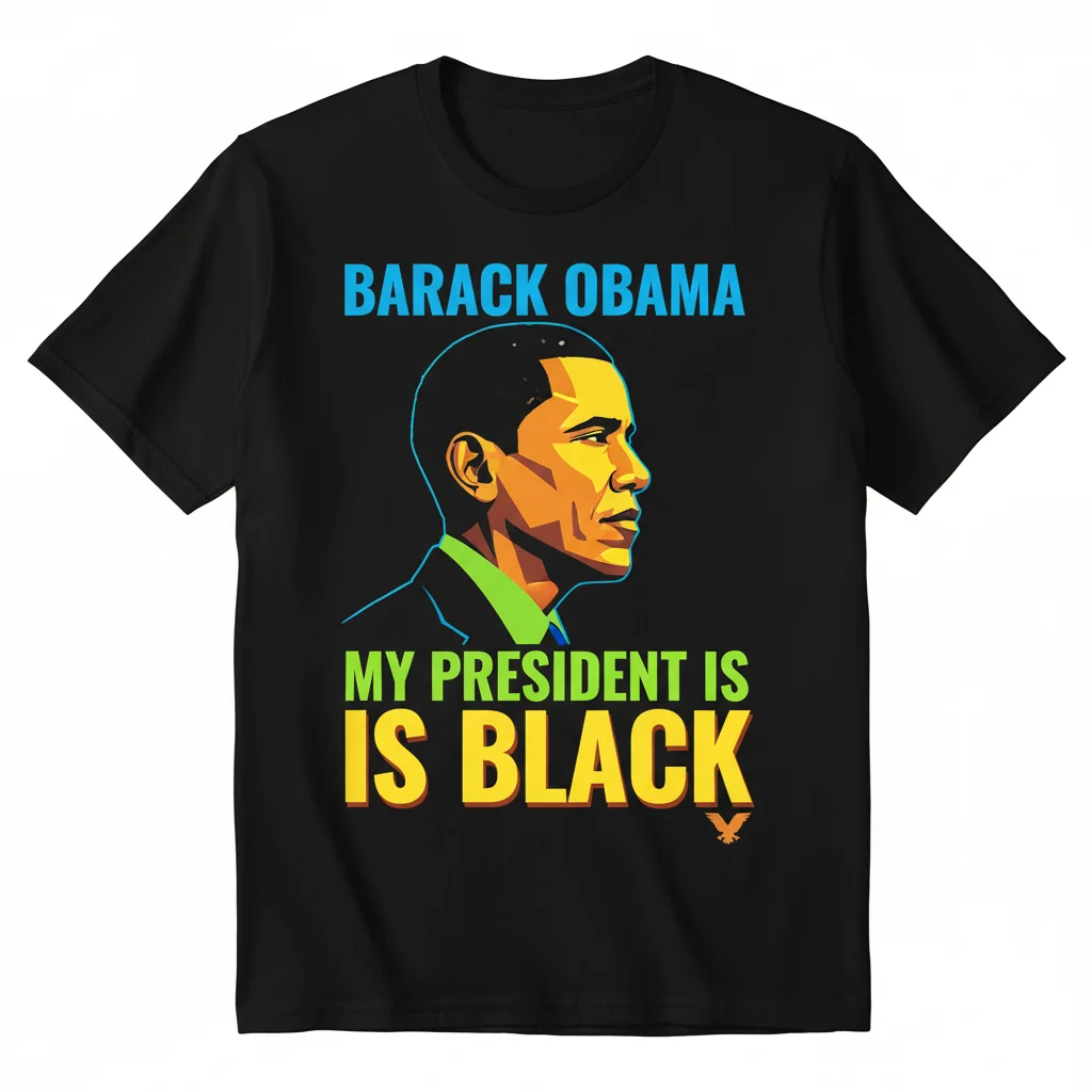 Durable & Comfortable "Barack Obama My President Is Black" Premium Tee