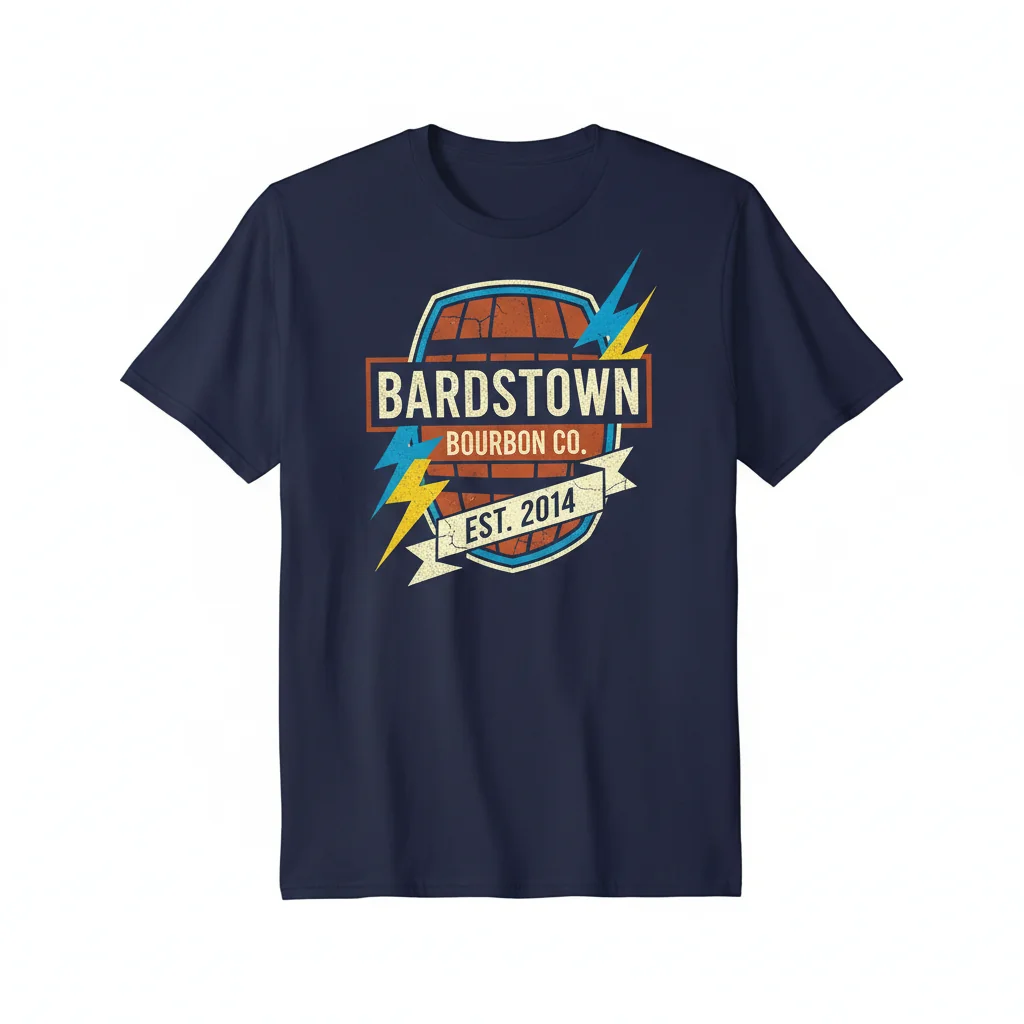 Camiseta Esencial con Logo Bardstown Bourbon Company - Confort Duradero y Estilo Impecable