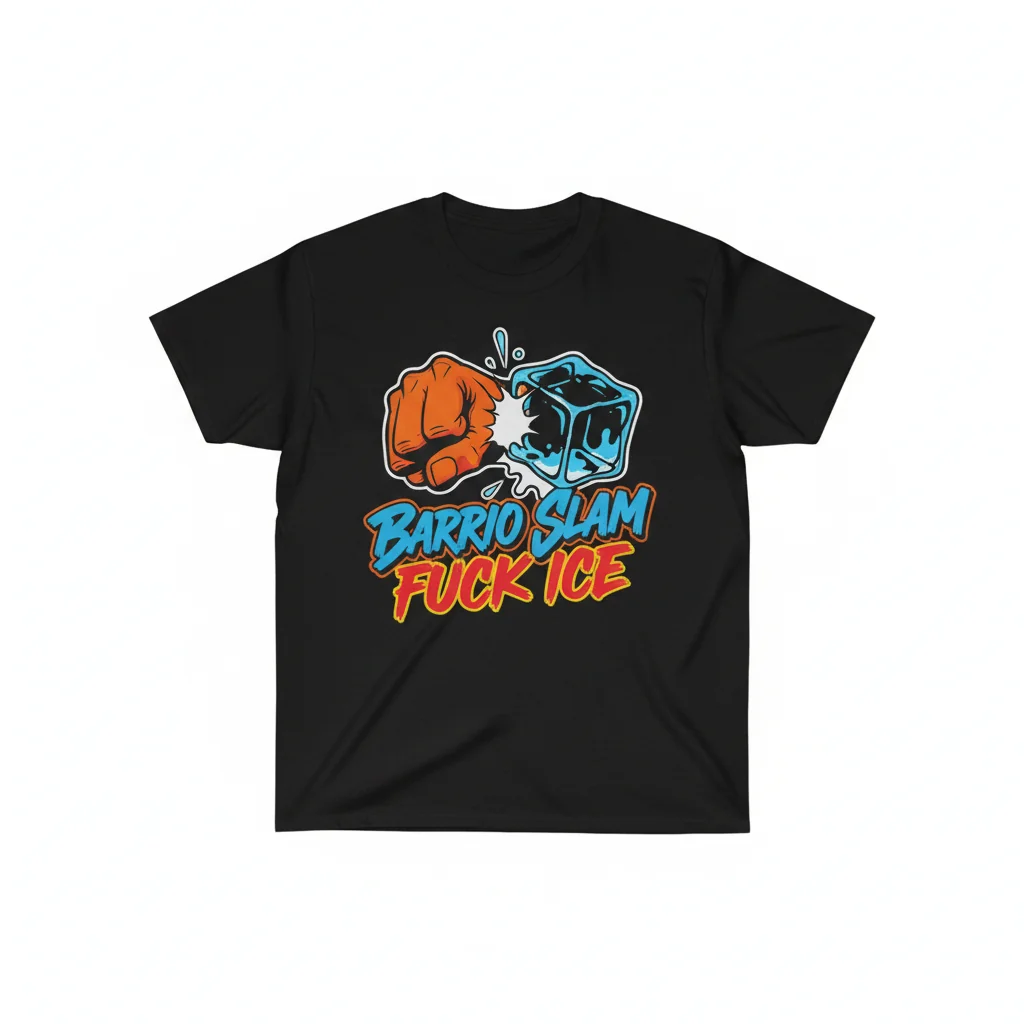 Barrio Slam 'Fuck Ice' T-Shirt | Durable Statement Tee with Fade-Resistant Print