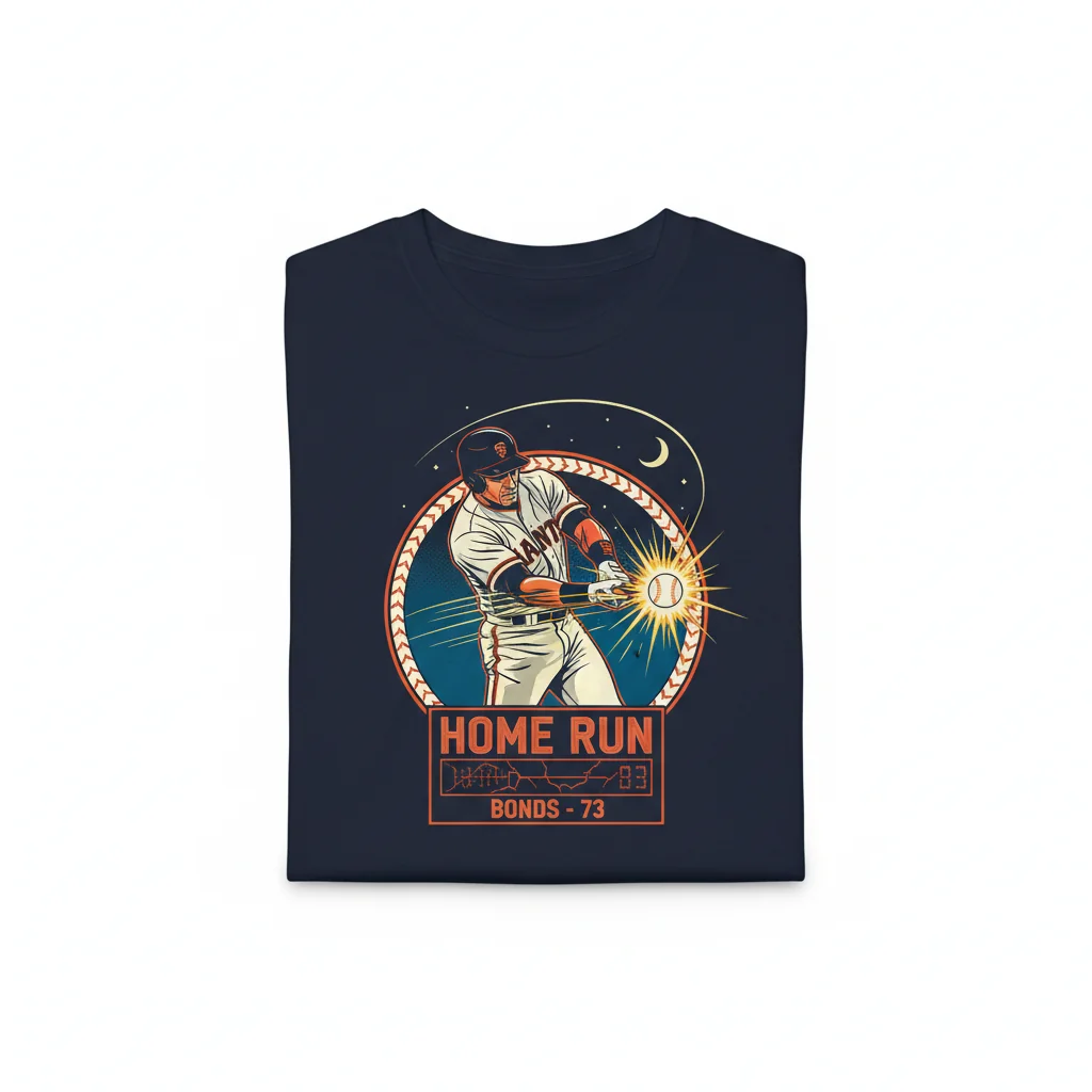 Barry Bonds Home Run T-Shirt | San Francisco Giants Fan Apparel | Classic Baseball Legend Tee