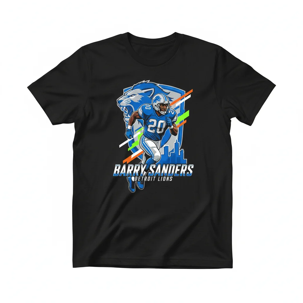 Barry Sanders Lions Vibe Tee