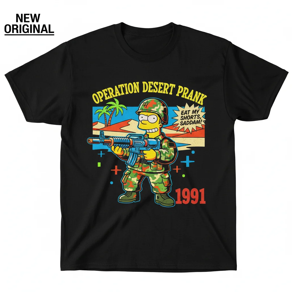 Bart Simpson Operation Desert Storm 1991 – Premium Vintage Comfort Tee