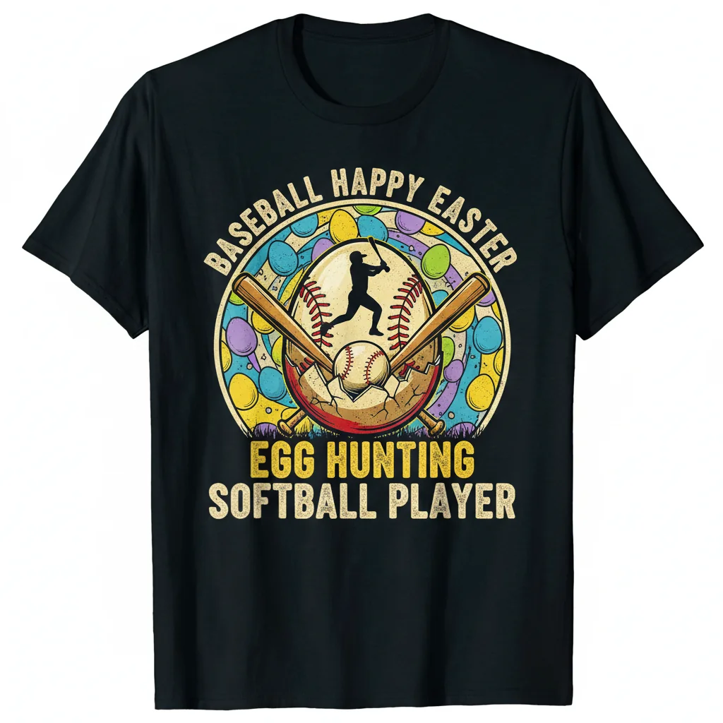 Easter Egg Hunt Baseball & Softball Player Essential Tee