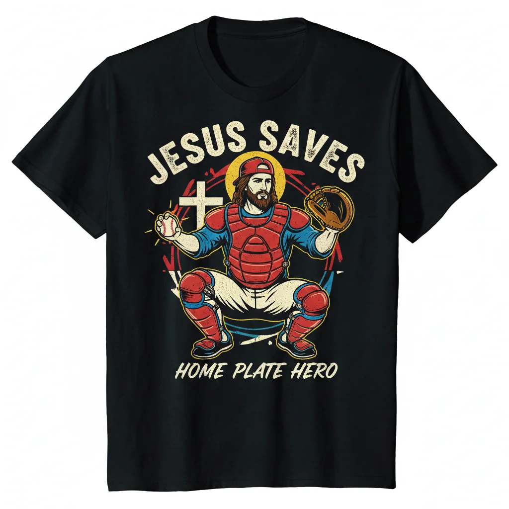 Baseball Jesus Saves: Embrace Faith & Sport Essential Tee