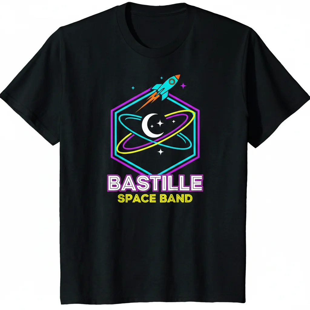Bastille Space Band Logo Essential T-Shirt – Premium Fan Apparel