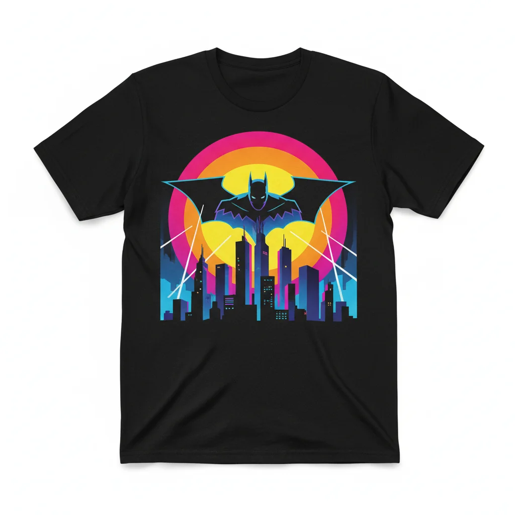 Batman City Skyline T-Shirt – Gotham's Hero Apparel