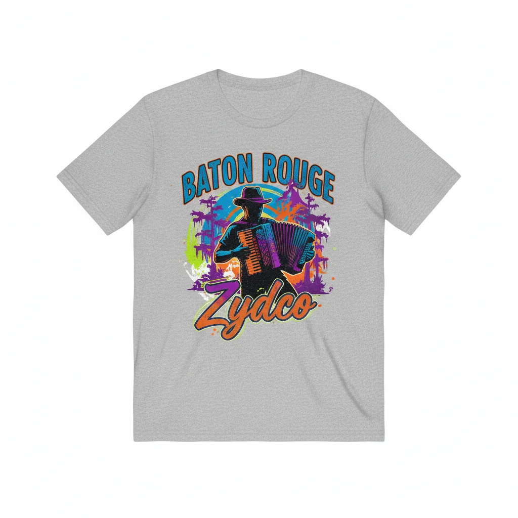 Baton Rouge Zydeco T-Shirt - Essential Soft Cotton Tee