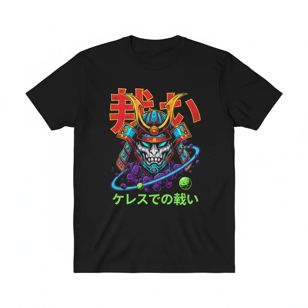 Camiseta Japonesa "Batalla en Ceres" - Durabilidad y Estilo Garantizados