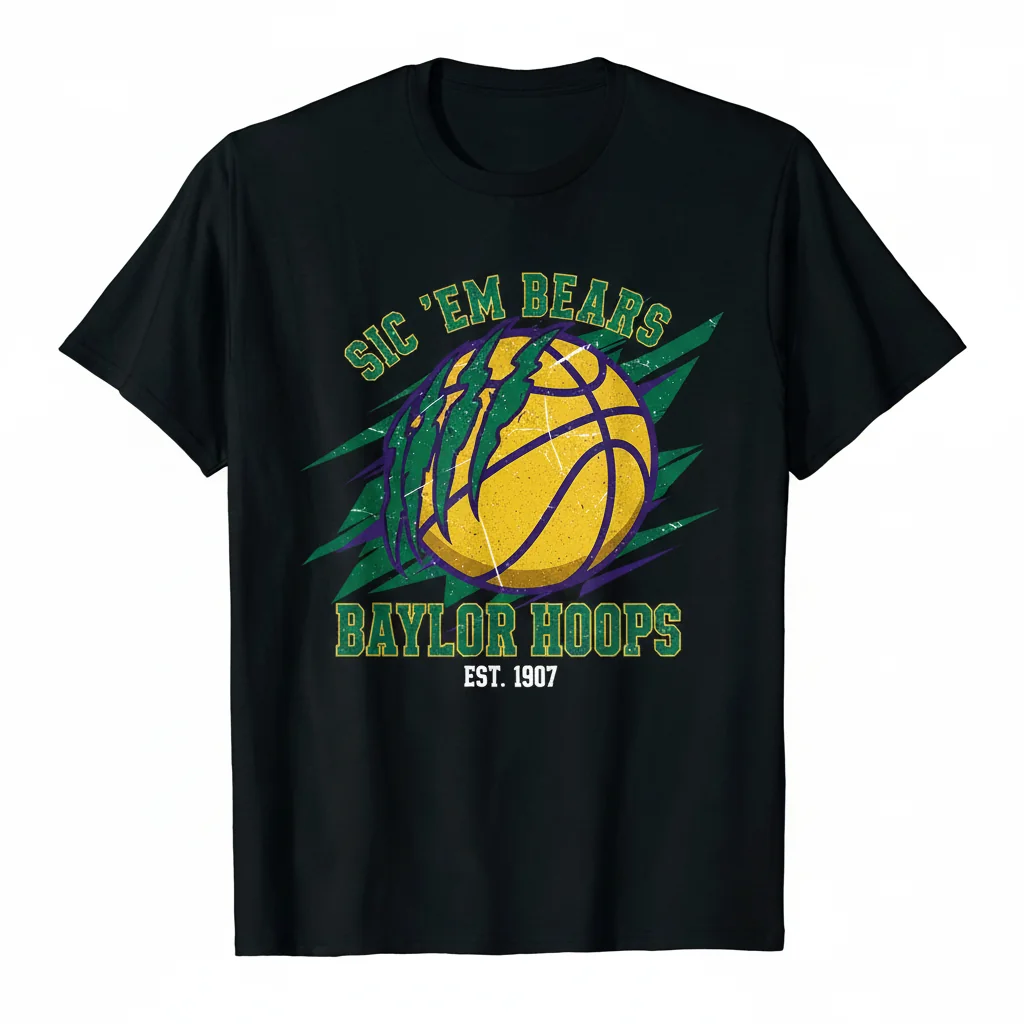 Baylor Men’s Basketball Performance Tee – Durable, Comfortable & Fade-Resistant