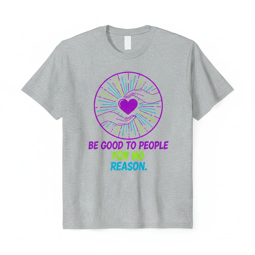 Be Good To People. Live Inspired. Essential Tee.