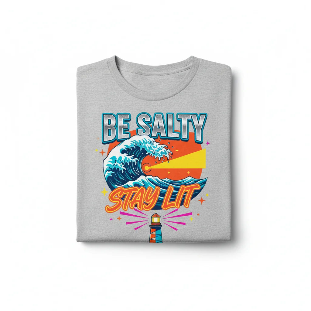 Salty & Lit Crewneck Tee