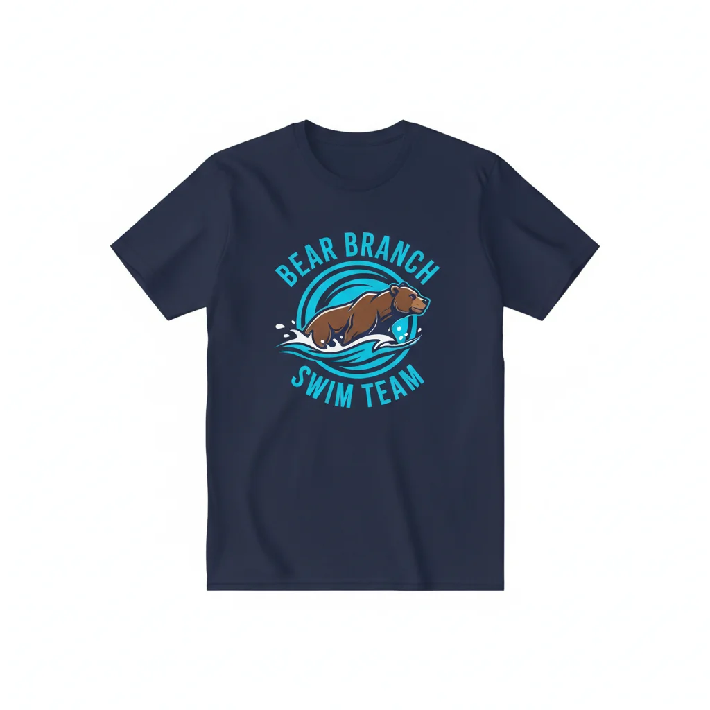Bear Branch Swim Team Essential Tee - Ultra-Soft & Durable