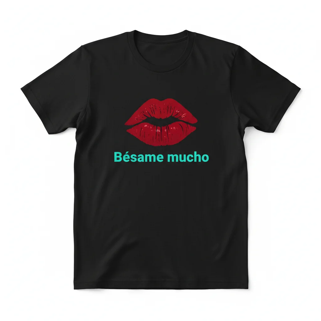 "Besame Mucho" Graphic T-Shirt | Built to Last with a Perfect, Fade-Resistant Fit