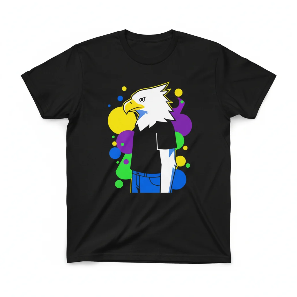 Beastars Aoba Anime Wolf Eagle Casual Graphic T-Shirt - Essential Cotton Tee