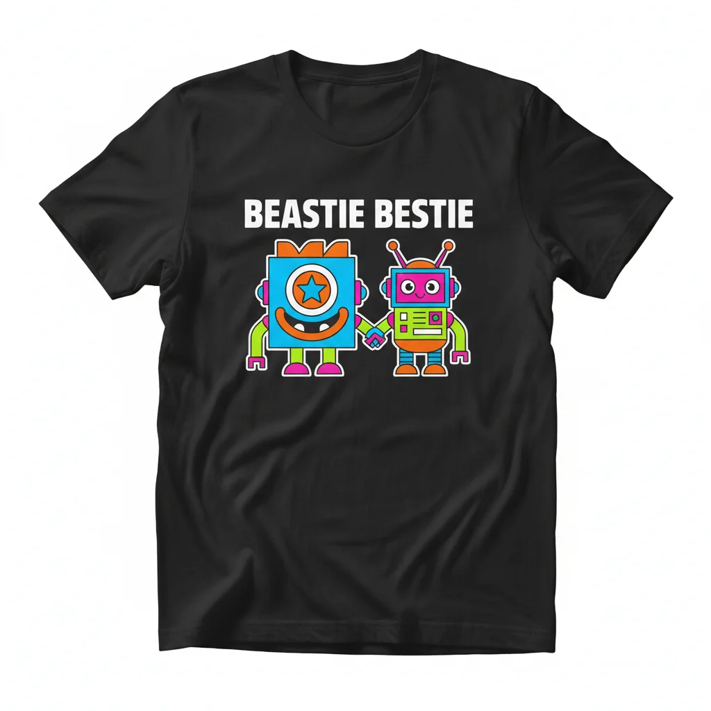 Beastie Bestie Essential T-Shirt – Premium Ring-Spun Cotton Graphic Tee for Men & Women