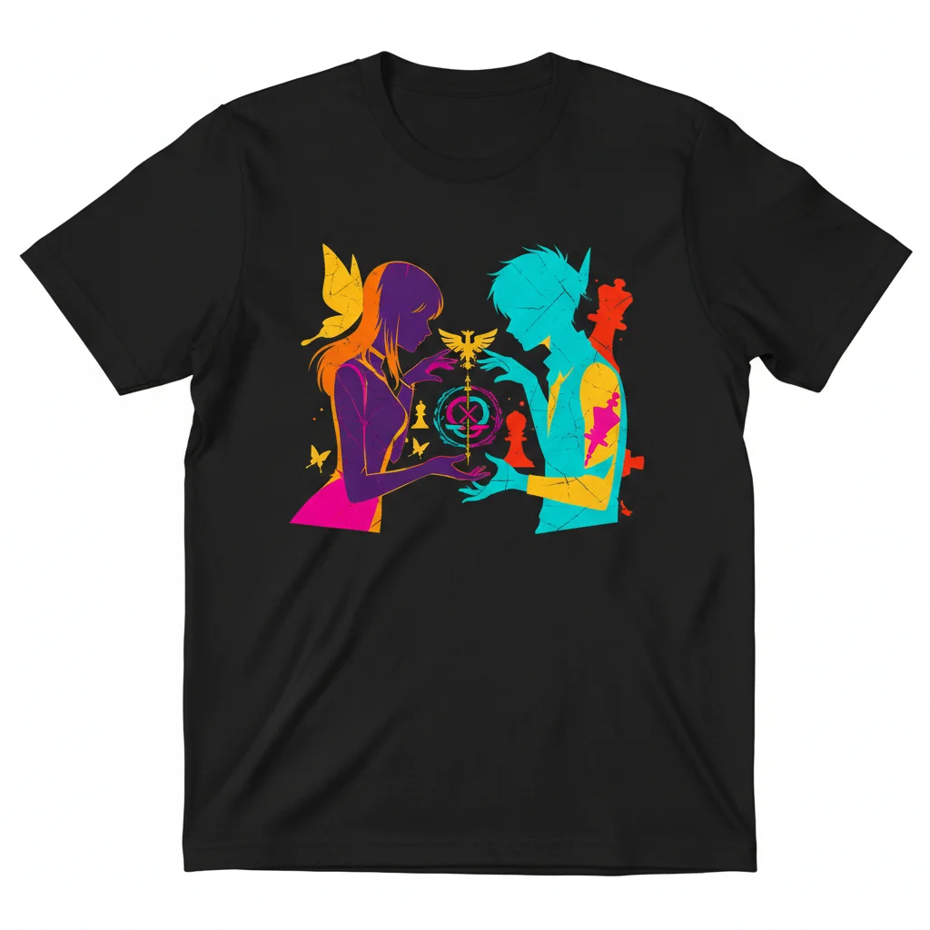 Umineko Beatrice x Battler Essential T-Shirt - Golden Witch & Detective Duo