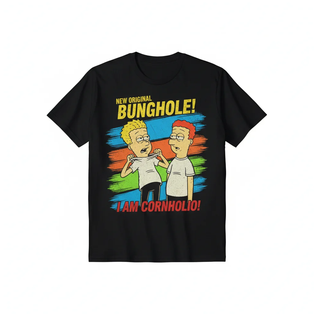 Beavis and Butt-Head 'I am Cornholio' Cartoon T-Shirt | 90s MTV Nostalgia Tee