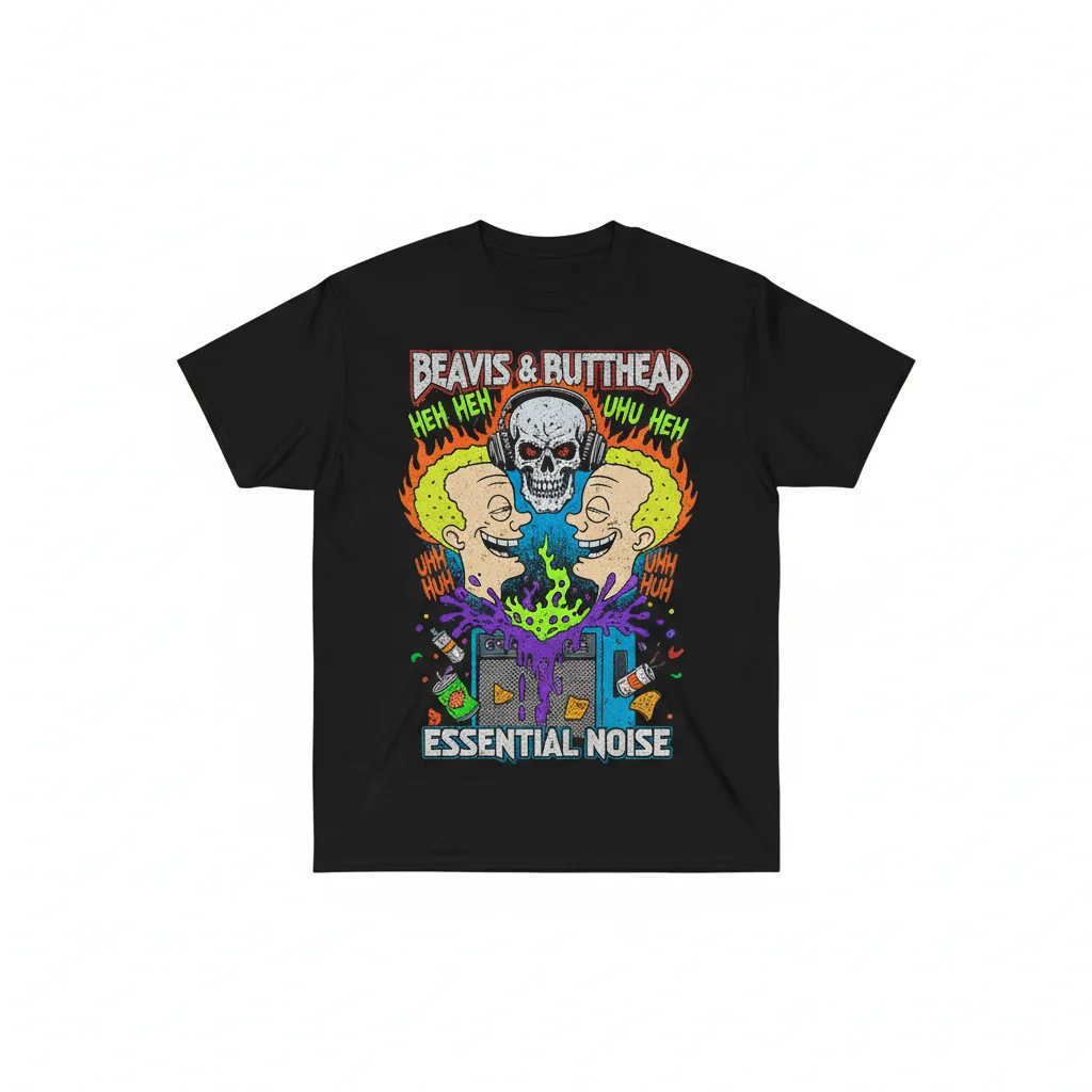 Beavis And Butthead MTV Cartoon Essential T-Shirt - Premium Ring-Spun Cotton Tee