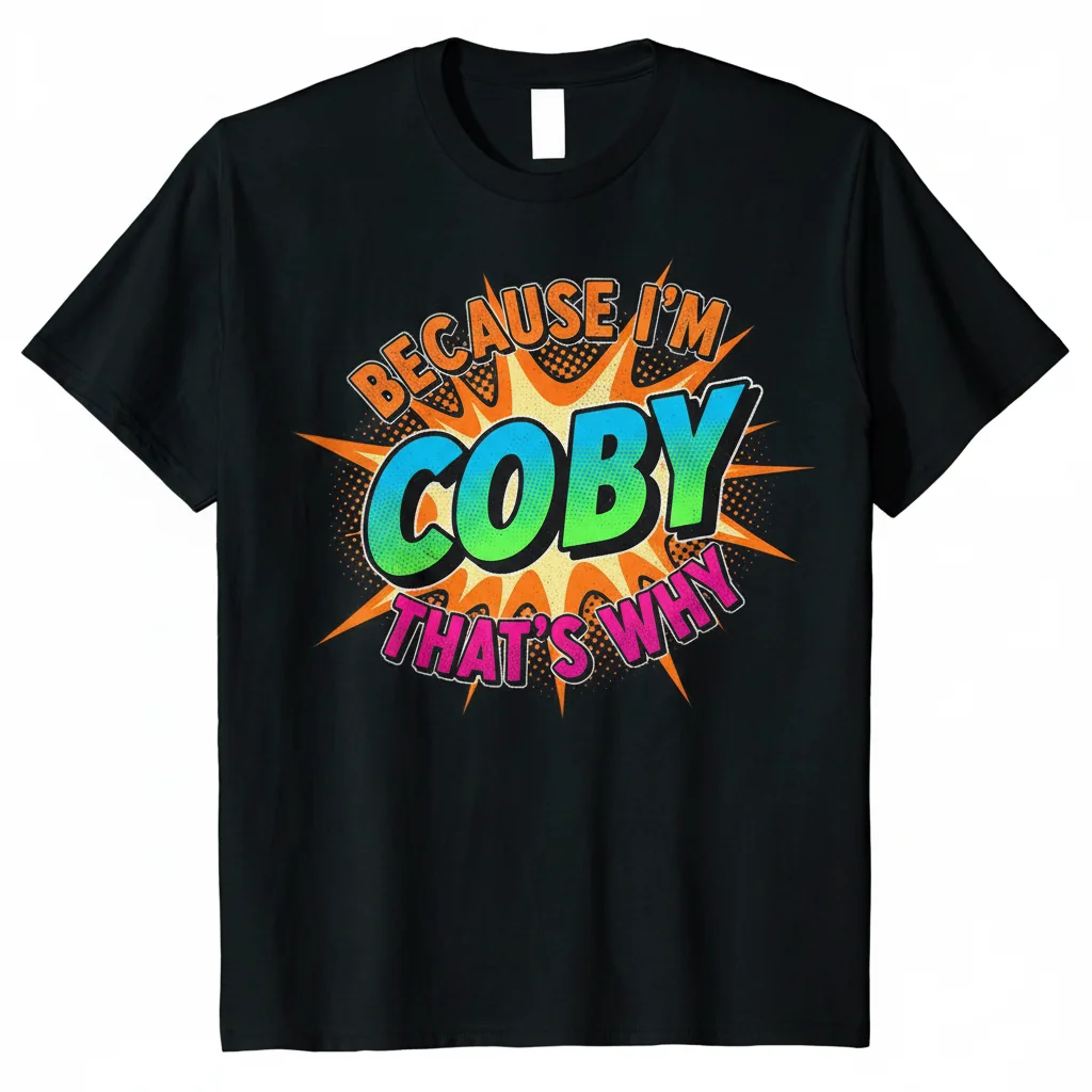 Coby Funny Personalized Name T-Shirt – Essential Cotton Tee Gift