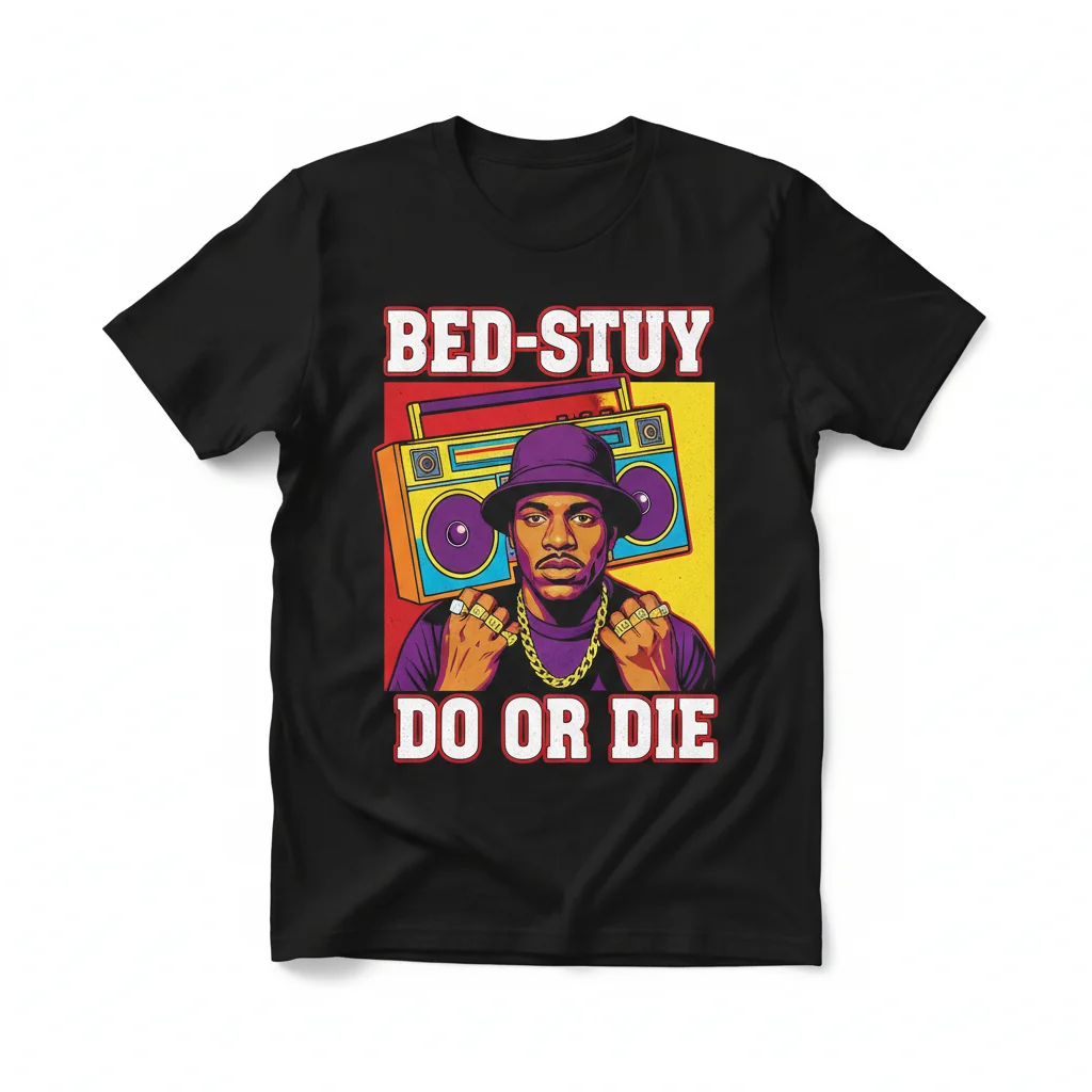 Bed–Stuy Radio Raheem Essential T-Shirt – Fade-Resistant & Perfect Fit
